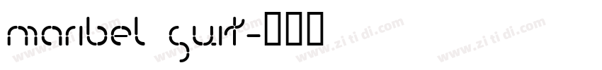 Maribel Suit字体转换